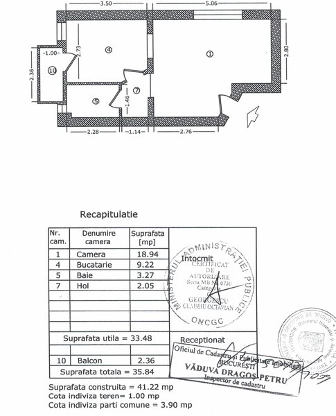 Brancoveanu, Lamotesti, particular, duplex  3 cam.,